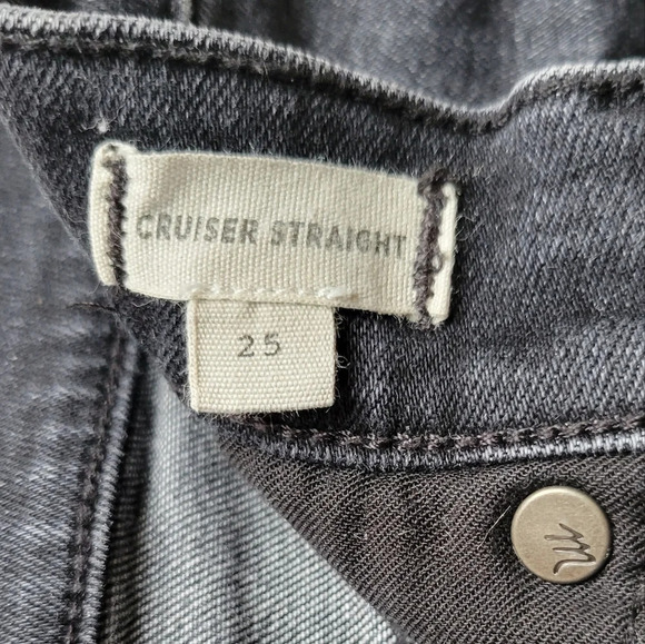 Madewell Cruiser Straight High Waisted Rise  Denim Jeans Vintage Faded Grey Wash - Picture 8 of 13